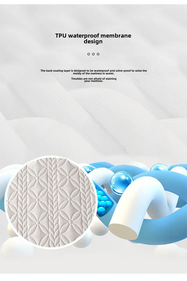 Class A Cotton Waterproof Bed Cover Single Mattress Protective Cover Summer Simmons Bedspread Diaphragm Pad Cotton Non-slip Bedspread- display picture 7