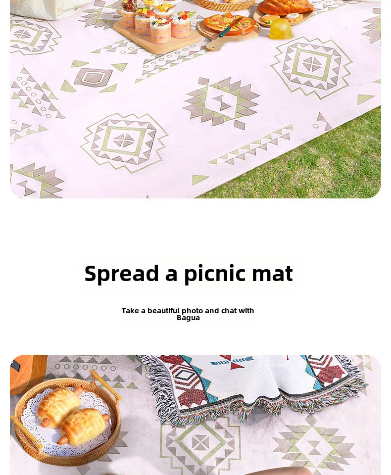 Disposable Picnic Mat Outdoor Moisture-proof Mat Single Double Waterproof Oil-proof Beach Mat Lawn Camping Tent Mat display picture 13