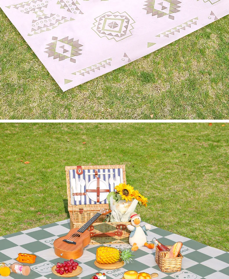 Disposable Picnic Mat Outdoor Moisture-proof Mat Single Double Waterproof Oil-proof Beach Mat Lawn Camping Tent Mat display picture 16