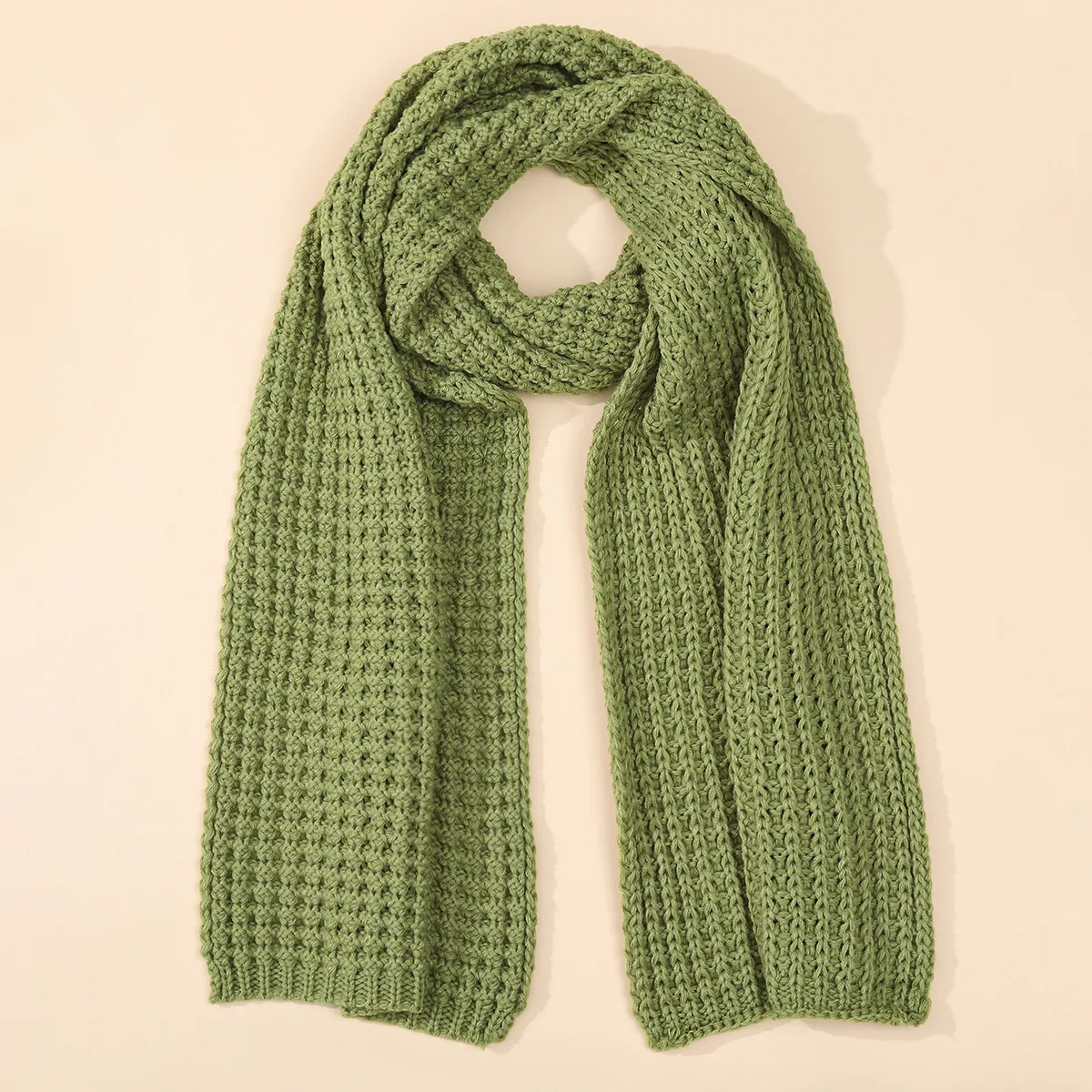 Hot Sale New  High-end Sense Women's  Solid Color Scarf Autumn And Winter  Knitted Scarf display picture 17