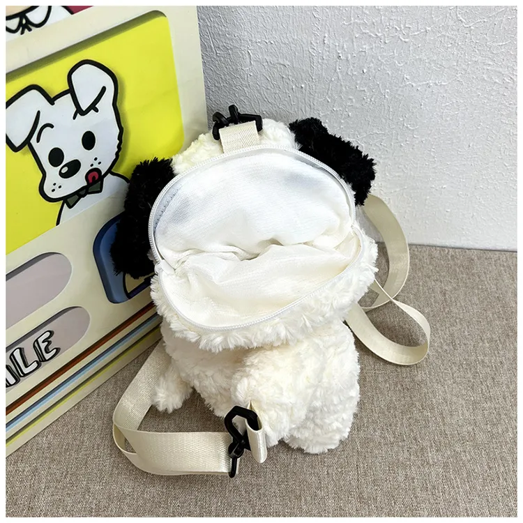New Cute Stuffed Backpack Cartoon Doll Panda Doll One-Shoulder Messenger Bag Claw Machine Gift display picture 2