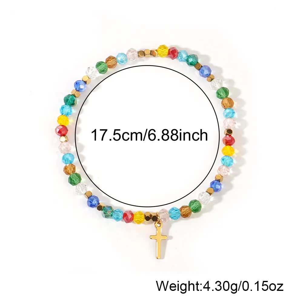 Casual Simple Style Cross Crystal Wholesale Bracelets display picture 1