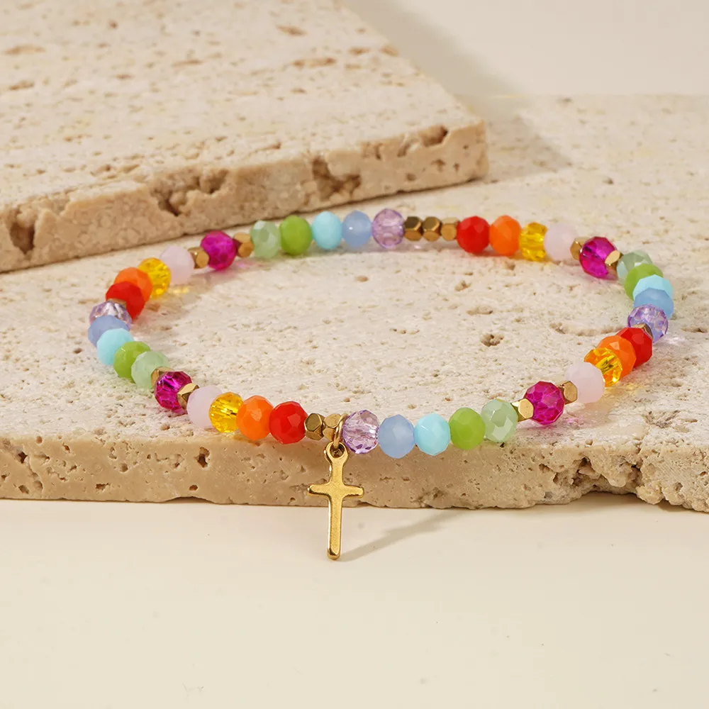Casual Simple Style Cross Crystal Wholesale Bracelets display picture 6