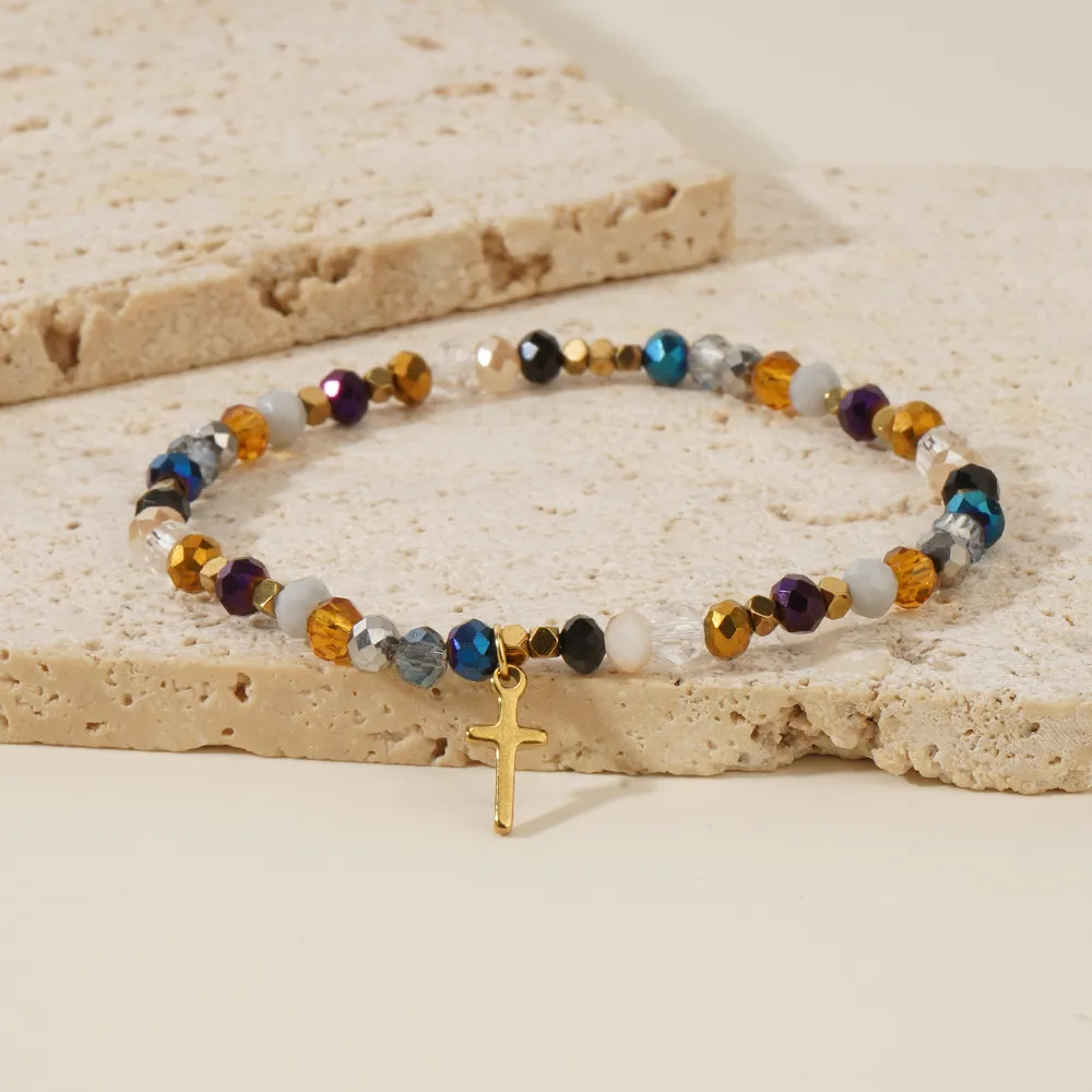 Casual Simple Style Cross Crystal Wholesale Bracelets display picture 9