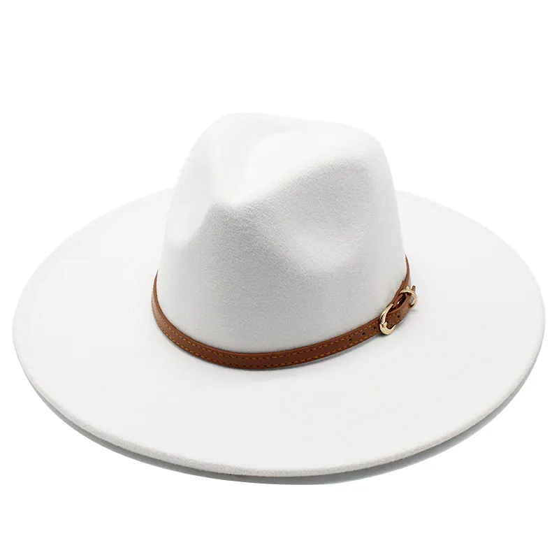 British Style Hat Harajuku Style 9.5cm Large Edge Woolen Top Hat For Men And Women Warm Jazz Hat For Autumn And Winter display picture 3
