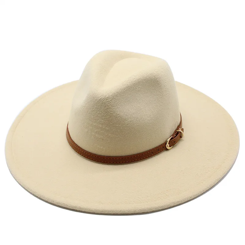 British Style Hat Harajuku Style 9.5cm Large Edge Woolen Top Hat For Men And Women Warm Jazz Hat For Autumn And Winter display picture 7