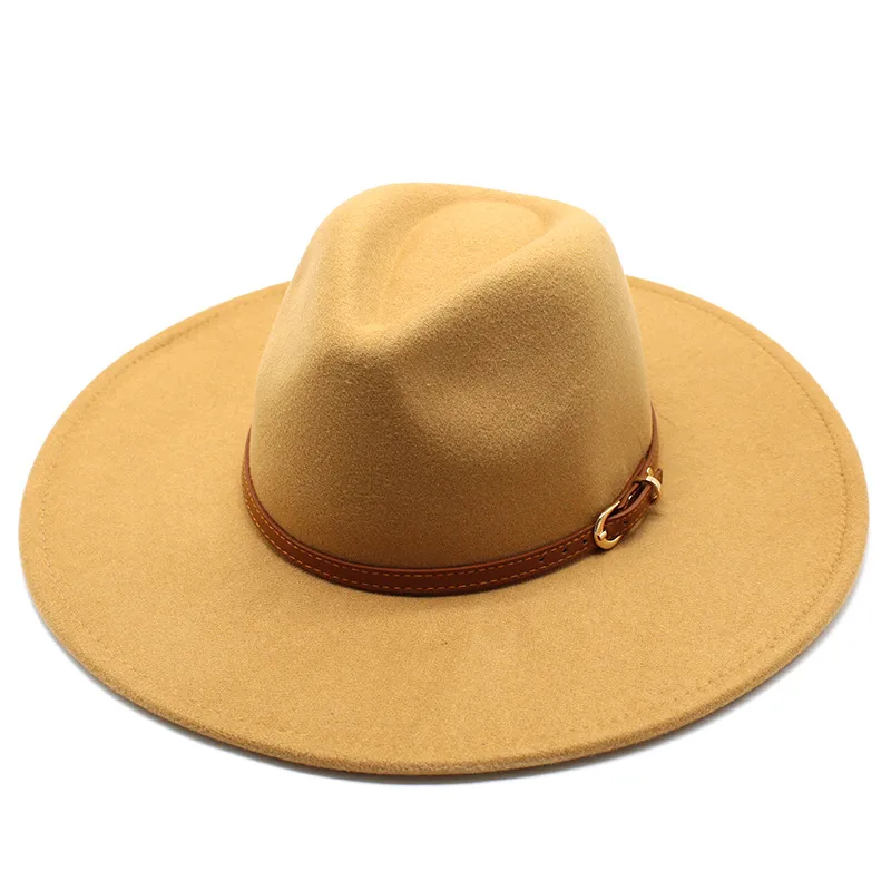 British Style Hat Harajuku Style 9.5cm Large Edge Woolen Top Hat For Men And Women Warm Jazz Hat For Autumn And Winter display picture 8