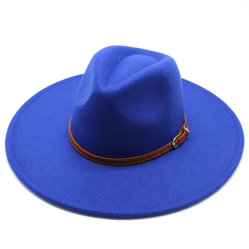 British Style Hat Harajuku Style 9.5cm Large Edge Woolen Top Hat For Men And Women Warm Jazz Hat For Autumn And Winter display picture 10