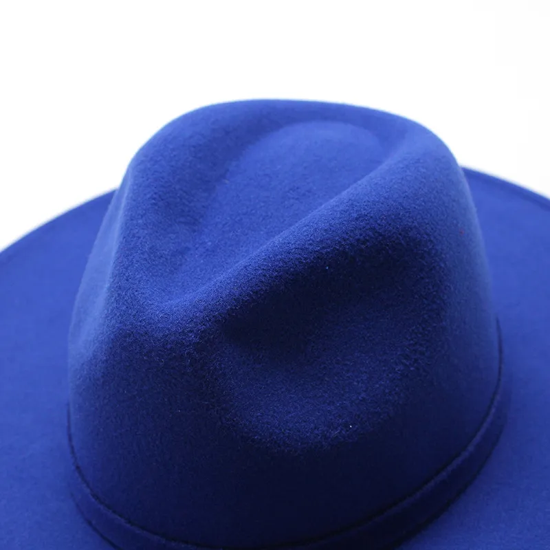 British Style Hat Harajuku Style 9.5cm Large Edge Woolen Top Hat For Men And Women Warm Jazz Hat For Autumn And Winter display picture 11