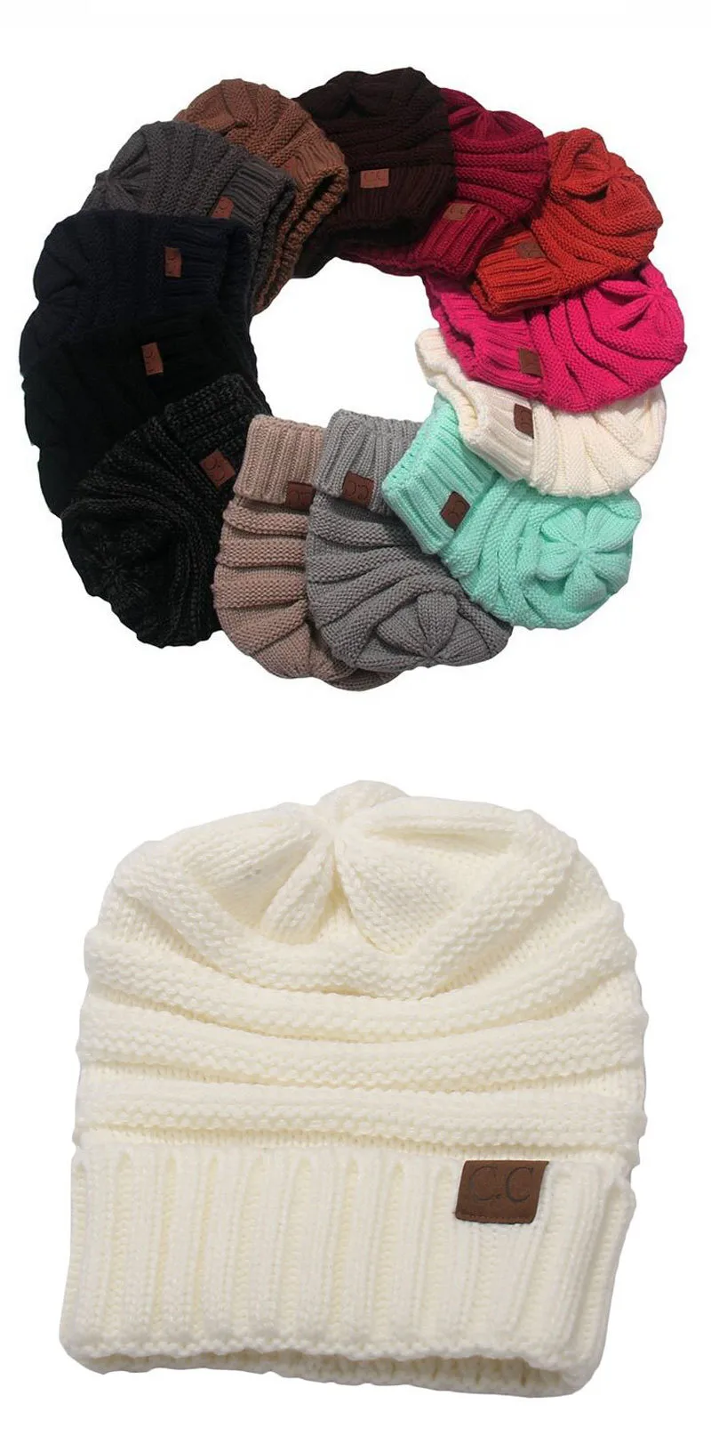 Autumn And Winter New  Knitted Pullover Cap  Explosions Warm Curled Cap Men's And Women's Outdoor Cold-proof Hat display picture 19