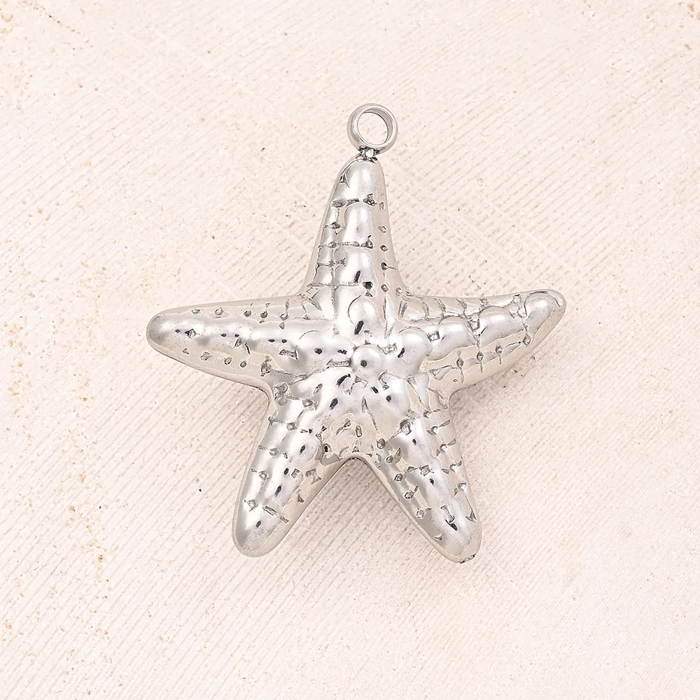 Best Seller In Europe And America DIY Ornament Accessories Conch Starfish Shell Woven Square Pendant display picture 3