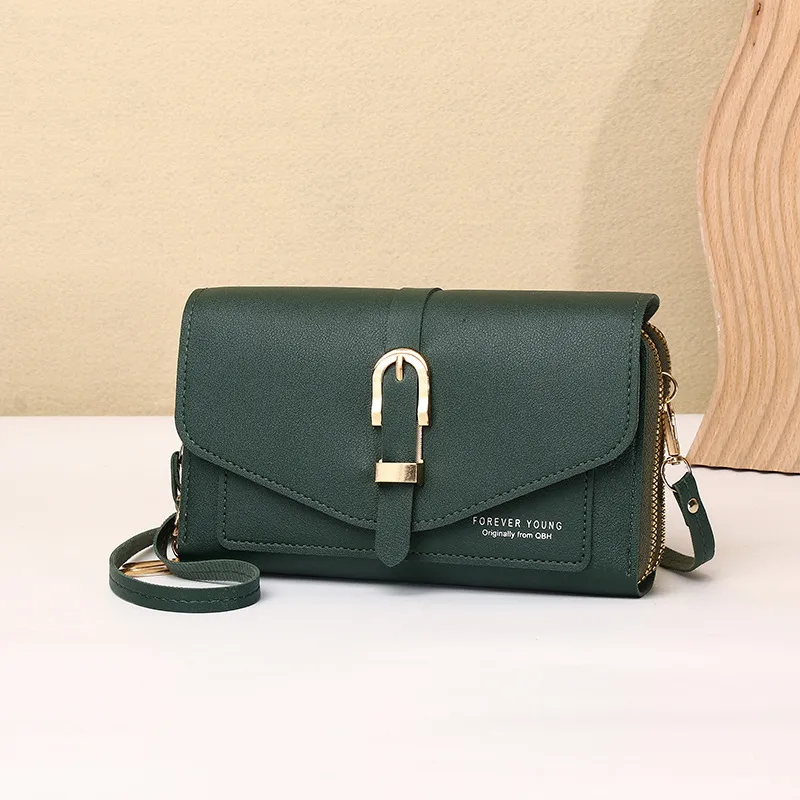 New Style Mobile Phone Bag Women's Fashionable Shoulder Crossbody Small Bag Cover Magnetic Buckle Multi-Layer Advanced Texture Mini Mobile Phone Bag display picture 18