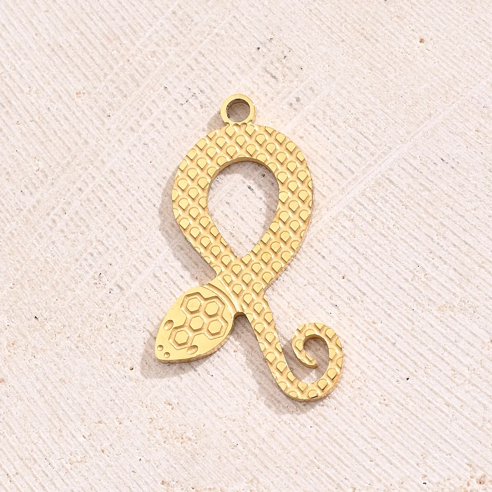 Best Seller In Europe And America DIY Ornament Accessories Vacuum Plating Colorful Oil Necklace Snake-Shaped Swan Elephant Footprints Pendant In Furnace display picture 7