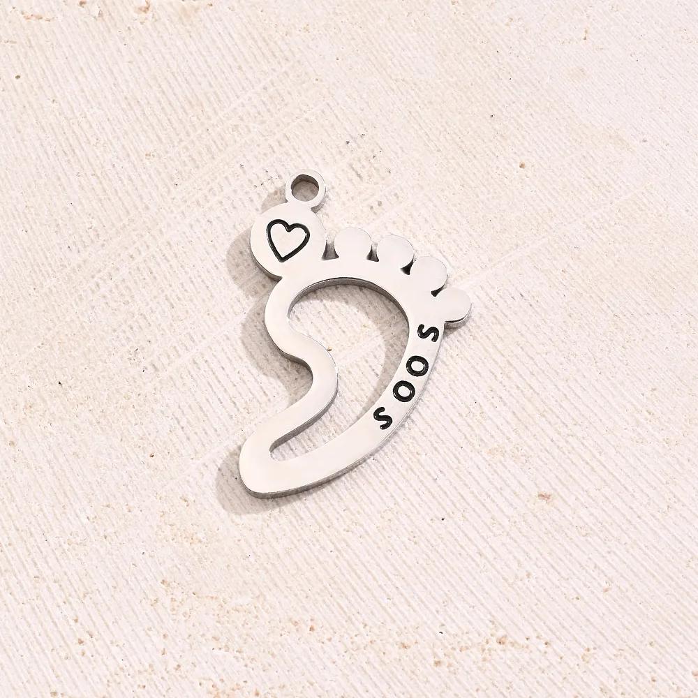 Best Seller In Europe And America DIY Ornament Accessories Vacuum Plating Colorful Oil Necklace Snake-Shaped Swan Elephant Footprints Pendant In Furnace display picture 4