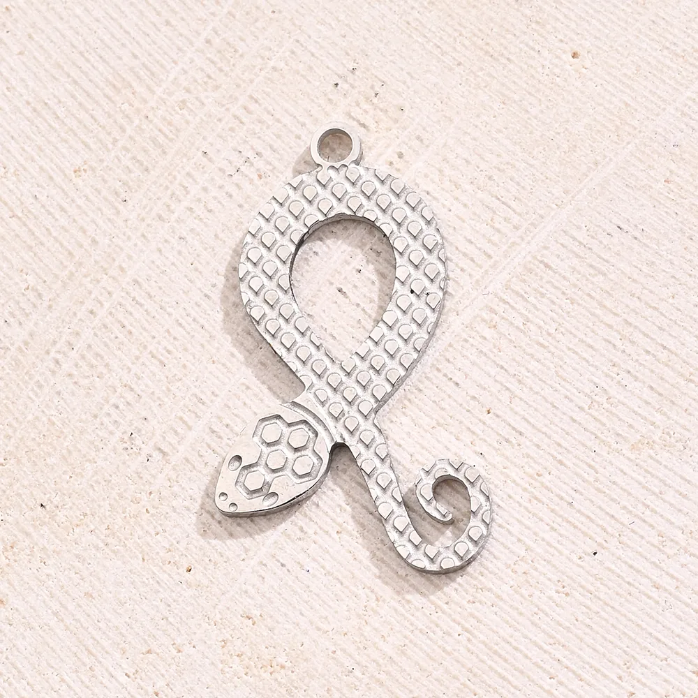 Best Seller In Europe And America DIY Ornament Accessories Vacuum Plating Colorful Oil Necklace Snake-Shaped Swan Elephant Footprints Pendant In Furnace display picture 3