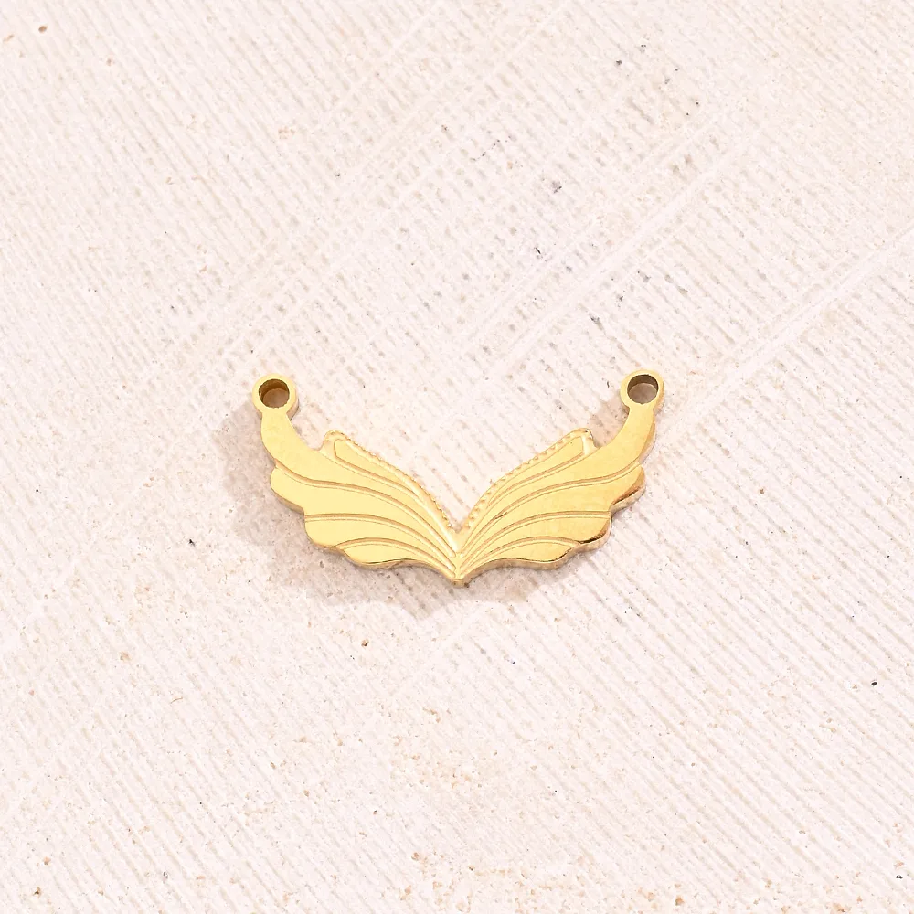 Best Seller In Europe And America Creative DIY Ornament Accessories Vacuum Electroplating Plum Blossom Antlers Angel Wings Rose Connector In Furnace display picture 8