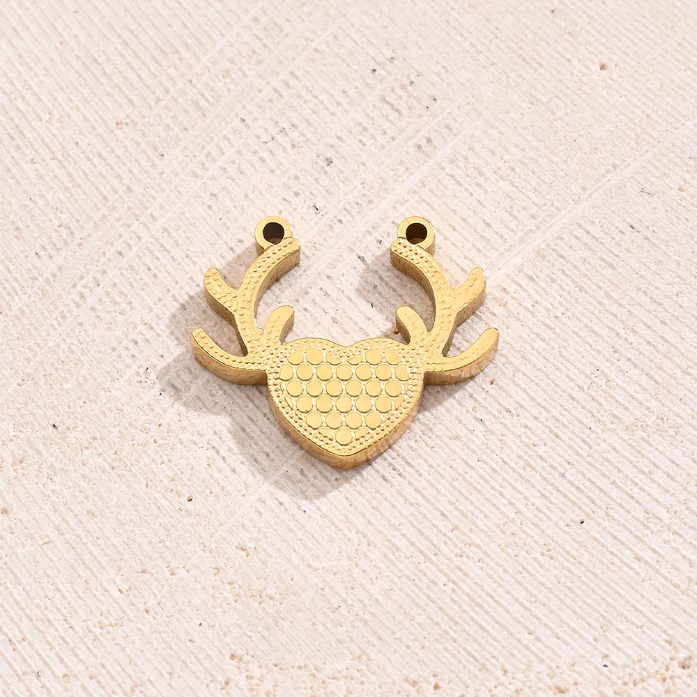 Best Seller In Europe And America Creative DIY Ornament Accessories Vacuum Electroplating Plum Blossom Antlers Angel Wings Rose Connector In Furnace display picture 5