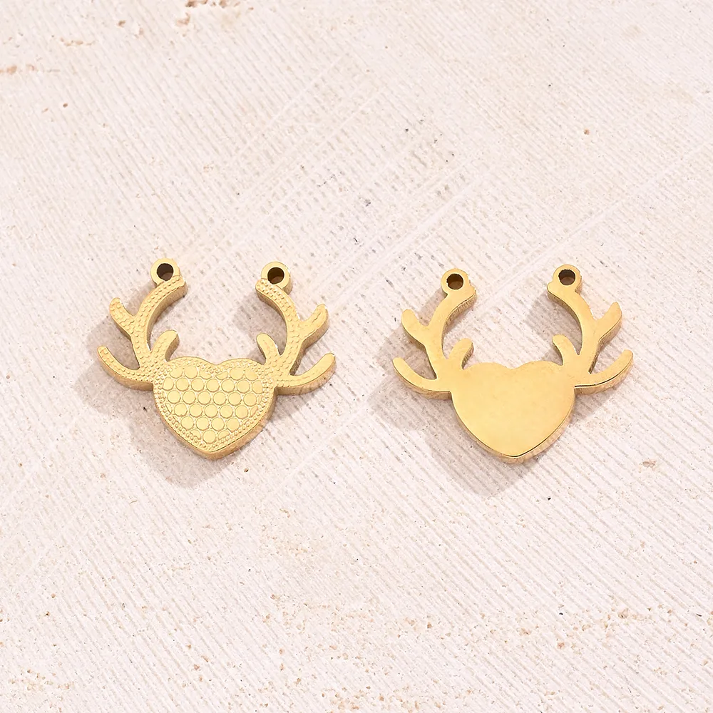 Best Seller In Europe And America Creative DIY Ornament Accessories Vacuum Electroplating Plum Blossom Antlers Angel Wings Rose Connector In Furnace display picture 2