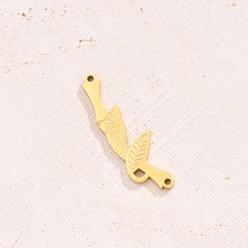Best Seller In Europe And America Creative DIY Ornament Accessories Furnace Vacuum Plating Colorful Oil Necklace Micro-Inlaid Glass Rhinestone Geometric Pattern Moon Leaves Bamboo Joint Antlers Bow Arc Connector display picture 6