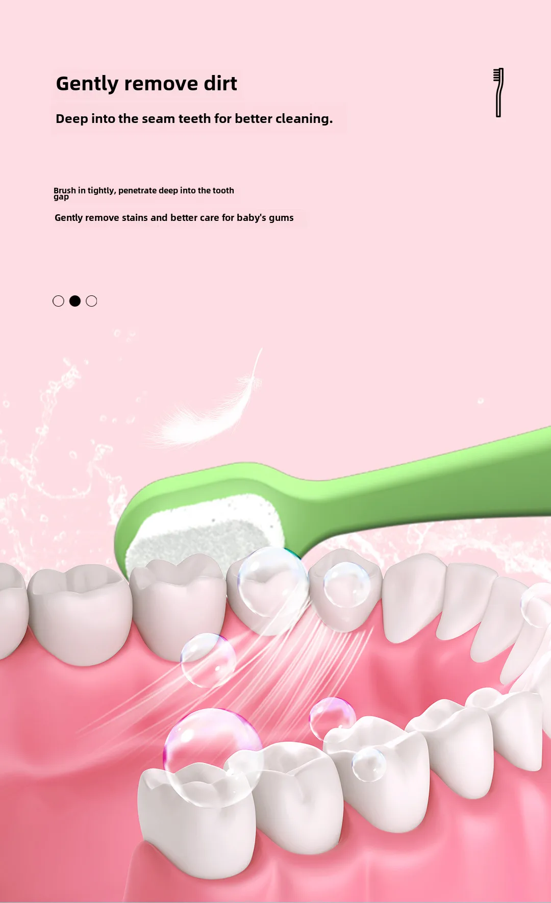 Mike Children's Toothbrush Soft Fur Wholesale Cleaning Gum Care Cartoon Small Animal Shape 2-12 Years Old Baby Single Pack display picture 5