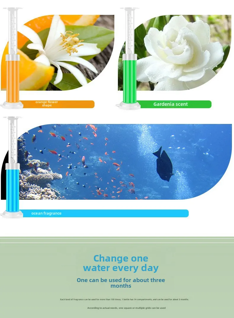 Toilet Floret 7 Generation Fragrance Bean Toilet Gel Newly Upgraded Nine Fragrant Household Deodorant  Outlet display picture 5