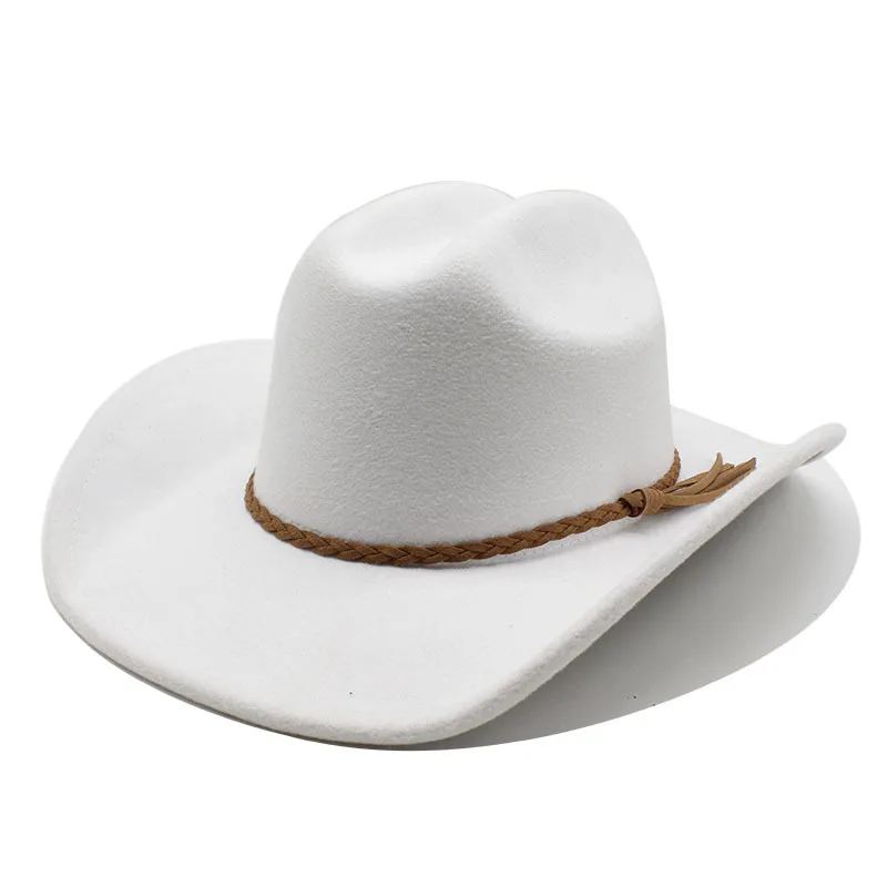 Autumn And Winter New Ethnic Style Brown Western Denim Hat Men And Women  Panama Jazz Hat Top Hat display picture 11
