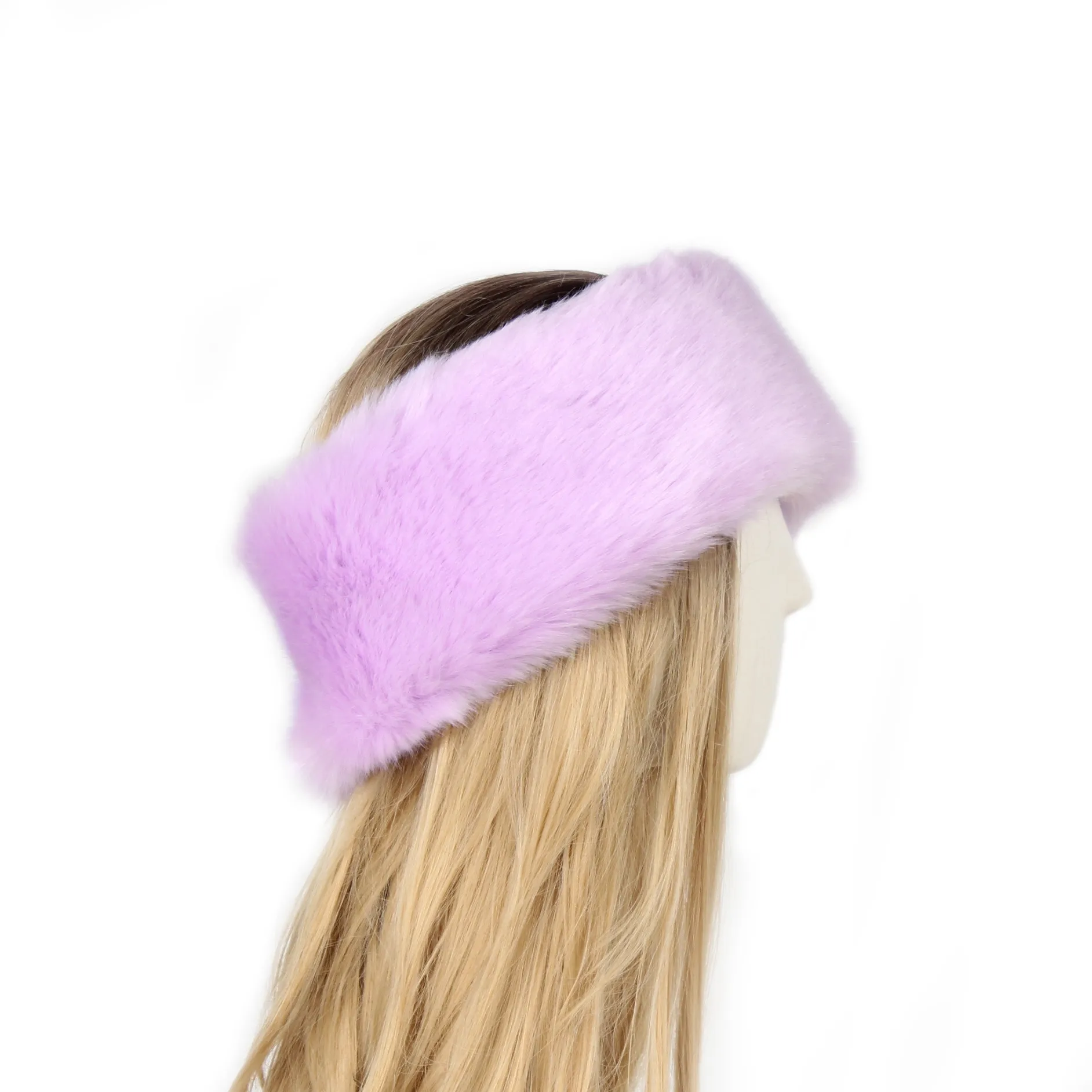 P0202 Fashion Color Mao Mao Head Ring Head Ring Imitation Fur Warm Headgear Cap Children Europe And The United States New display picture 9