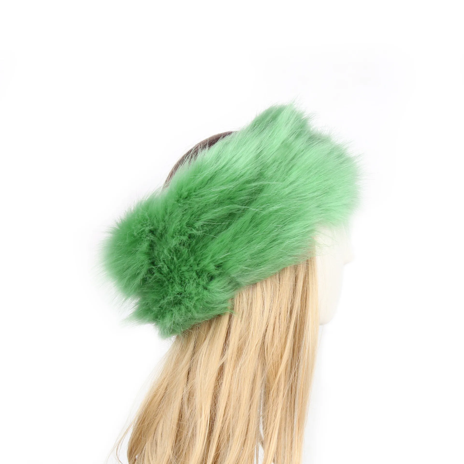P0202 Fashion Color Mao Mao Head Ring Head Ring Imitation Fur Warm Headgear Cap Children Europe And The United States New display picture 11