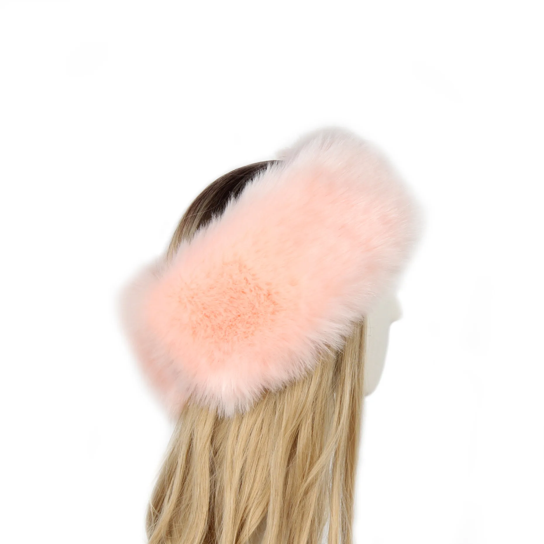 P0202 Fashion Color Mao Mao Head Ring Head Ring Imitation Fur Warm Headgear Cap Children Europe And The United States New display picture 13