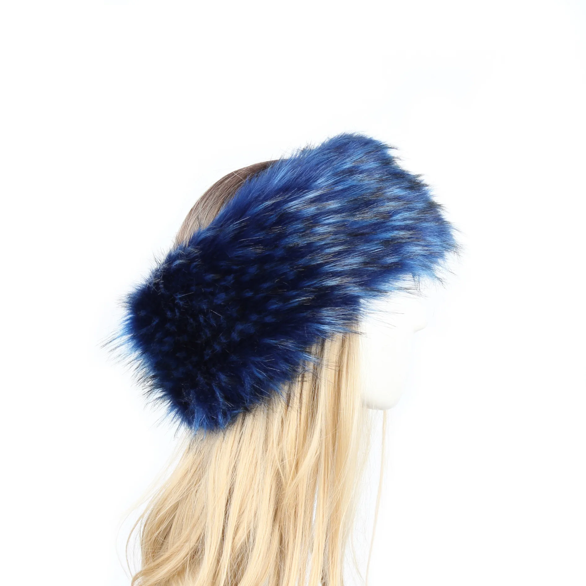 P0202 Fashion Color Mao Mao Head Ring Head Ring Imitation Fur Warm Headgear Cap Children Europe And The United States New display picture 17