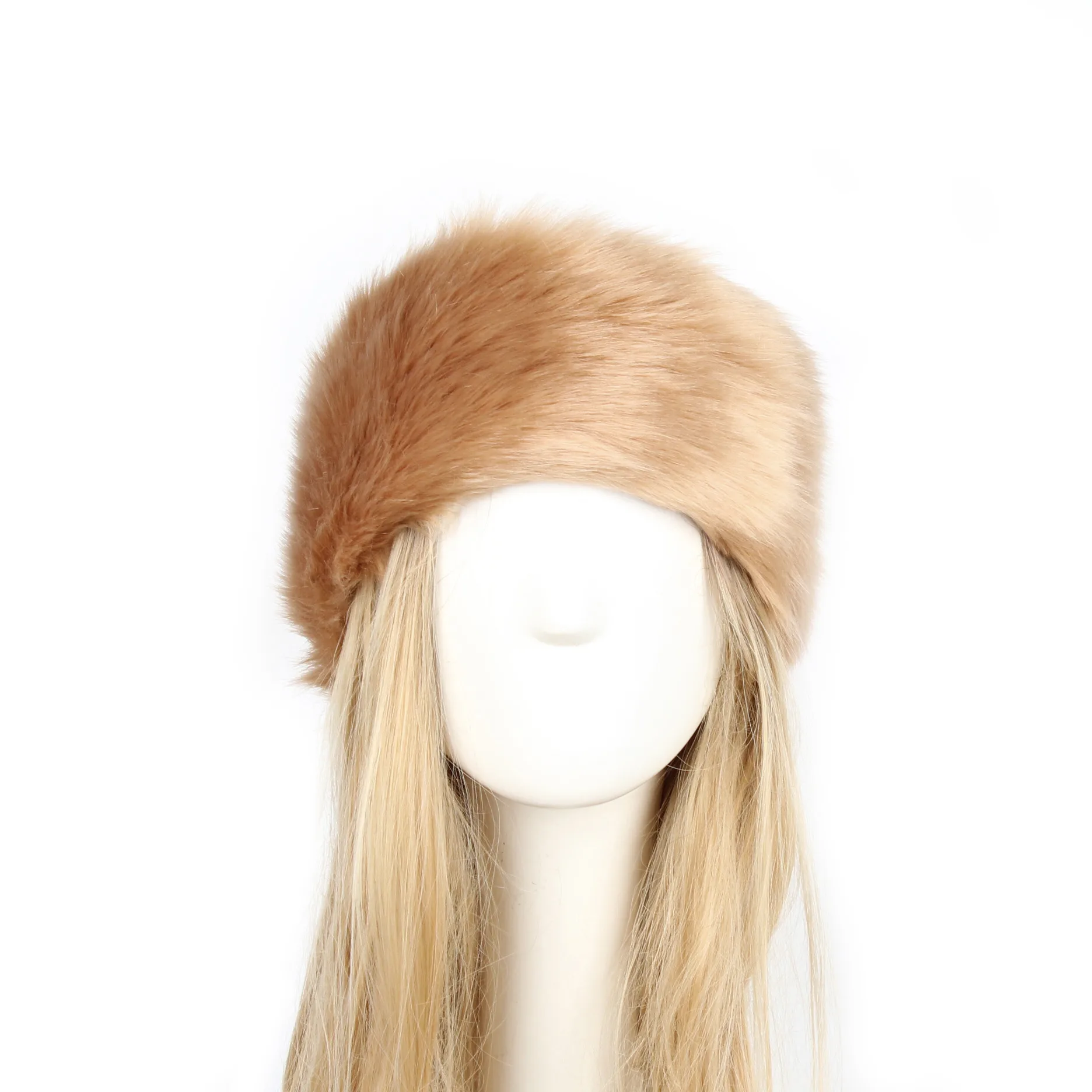 P0202 Fashion Color Mao Mao Head Ring Head Ring Imitation Fur Warm Headgear Cap Children Europe And The United States New display picture 22