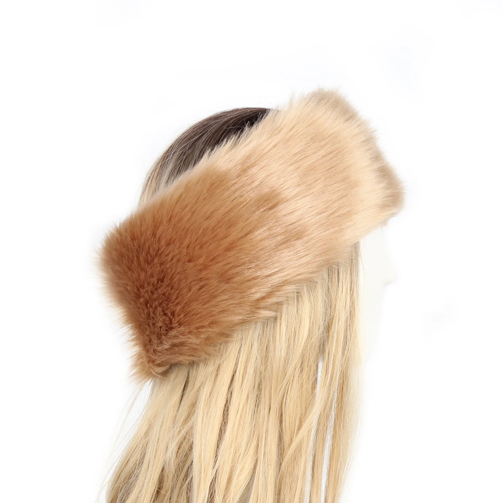 P0202 Fashion Color Mao Mao Head Ring Head Ring Imitation Fur Warm Headgear Cap Children Europe And The United States New display picture 23