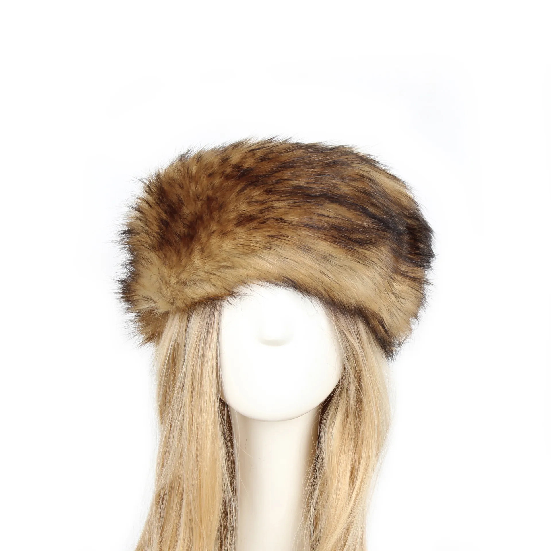 P0202 Fashion Color Mao Mao Head Ring Head Ring Imitation Fur Warm Headgear Cap Children Europe And The United States New display picture 24