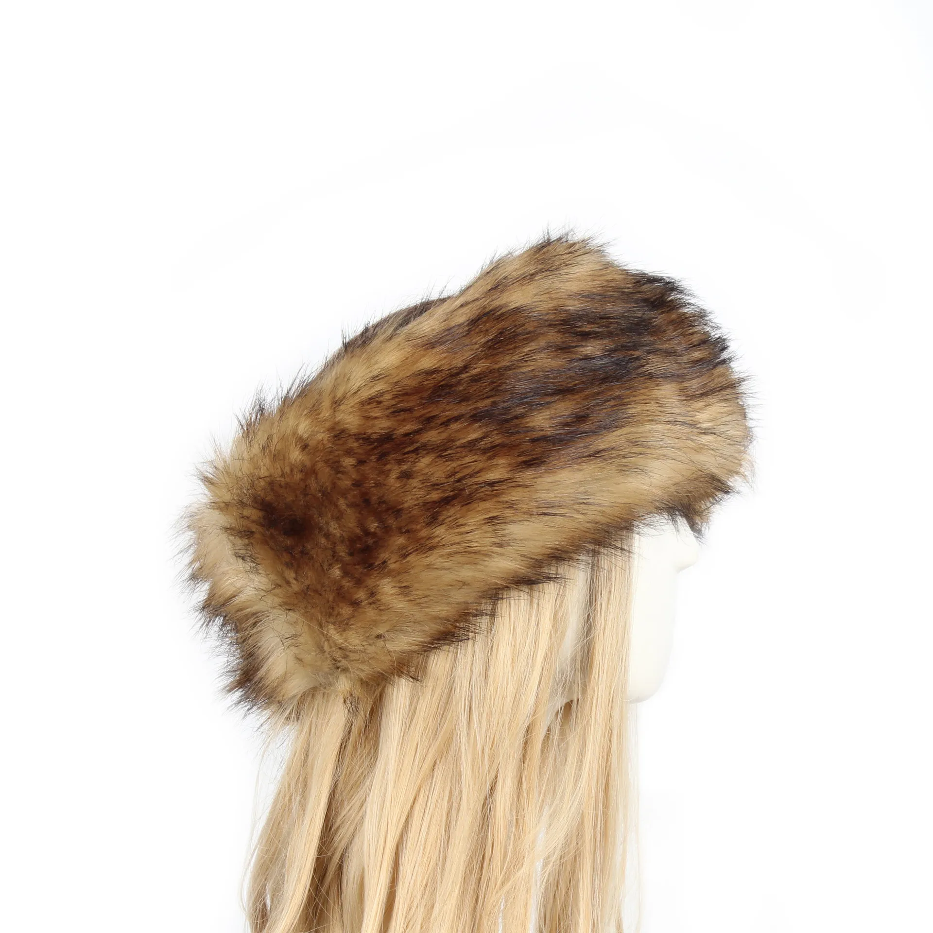 P0202 Fashion Color Mao Mao Head Ring Head Ring Imitation Fur Warm Headgear Cap Children Europe And The United States New display picture 25