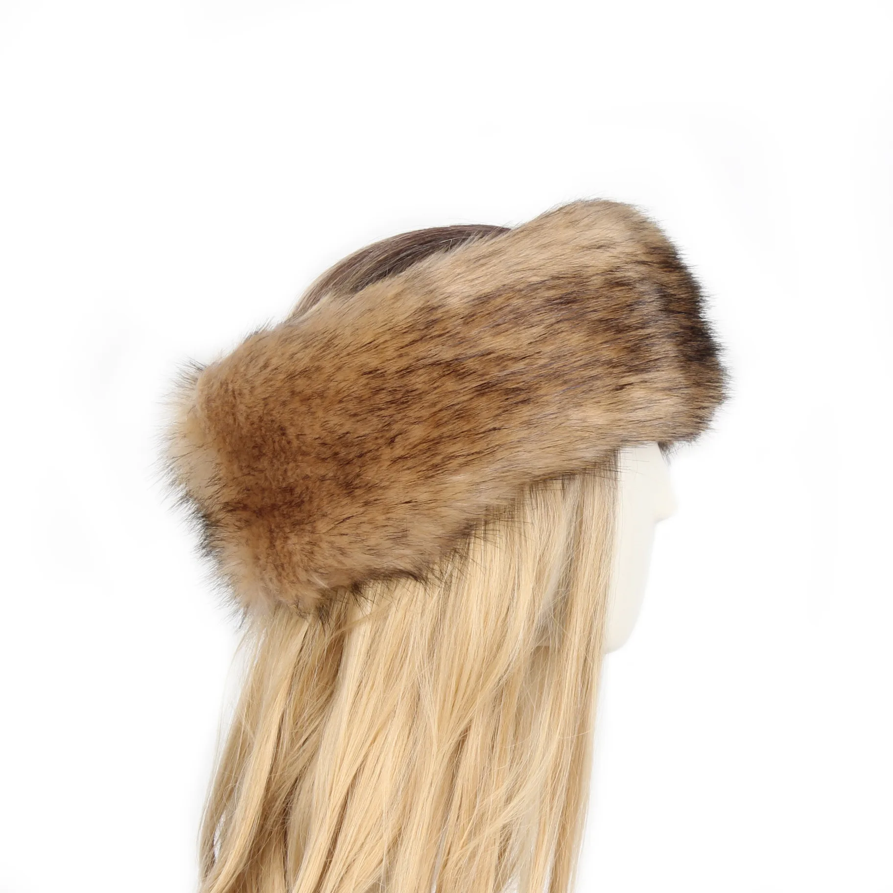 P0202 Fashion Color Mao Mao Head Ring Head Ring Imitation Fur Warm Headgear Cap Children Europe And The United States New display picture 27