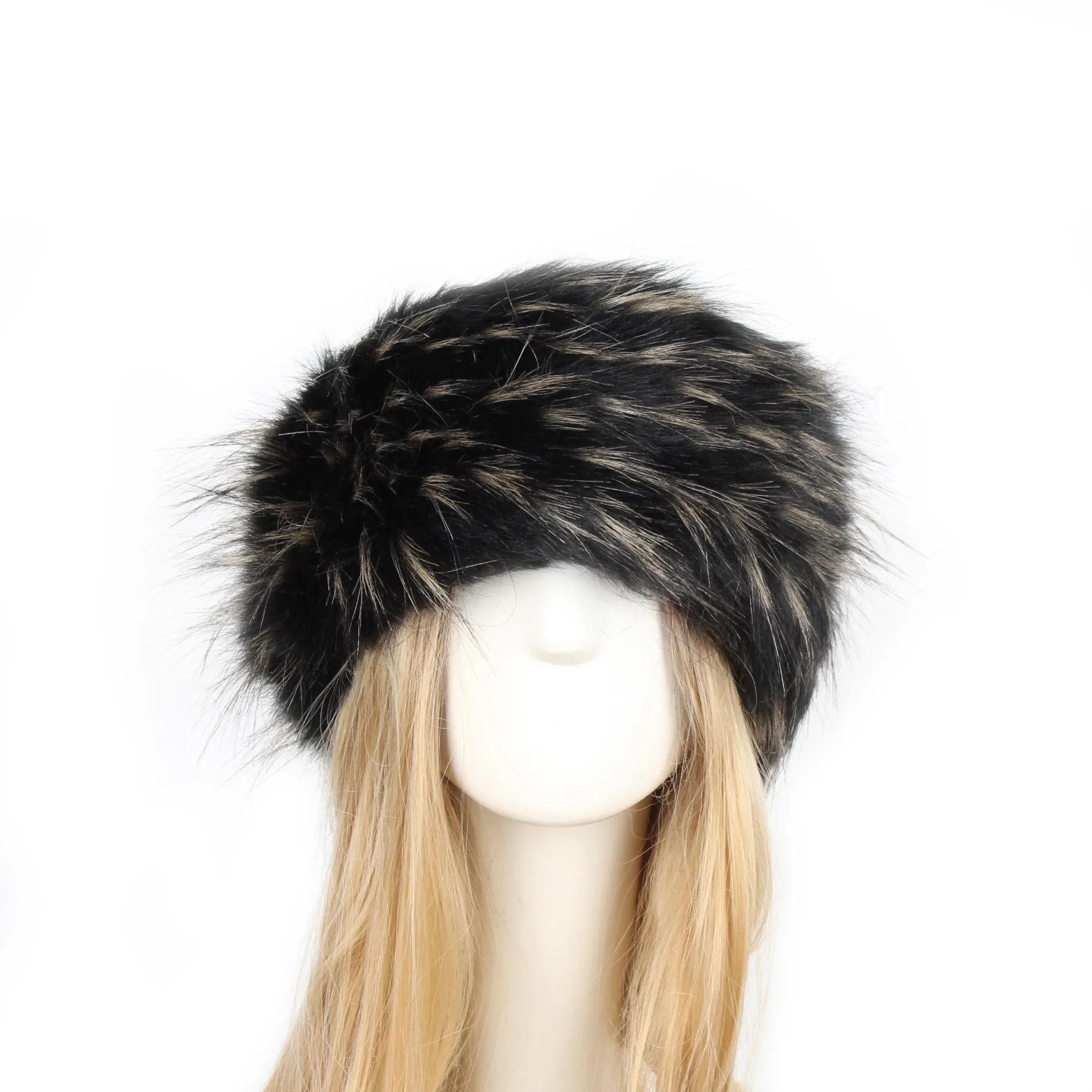 P0202 Fashion Color Mao Mao Head Ring Head Ring Imitation Fur Warm Headgear Cap Children Europe And The United States New display picture 30