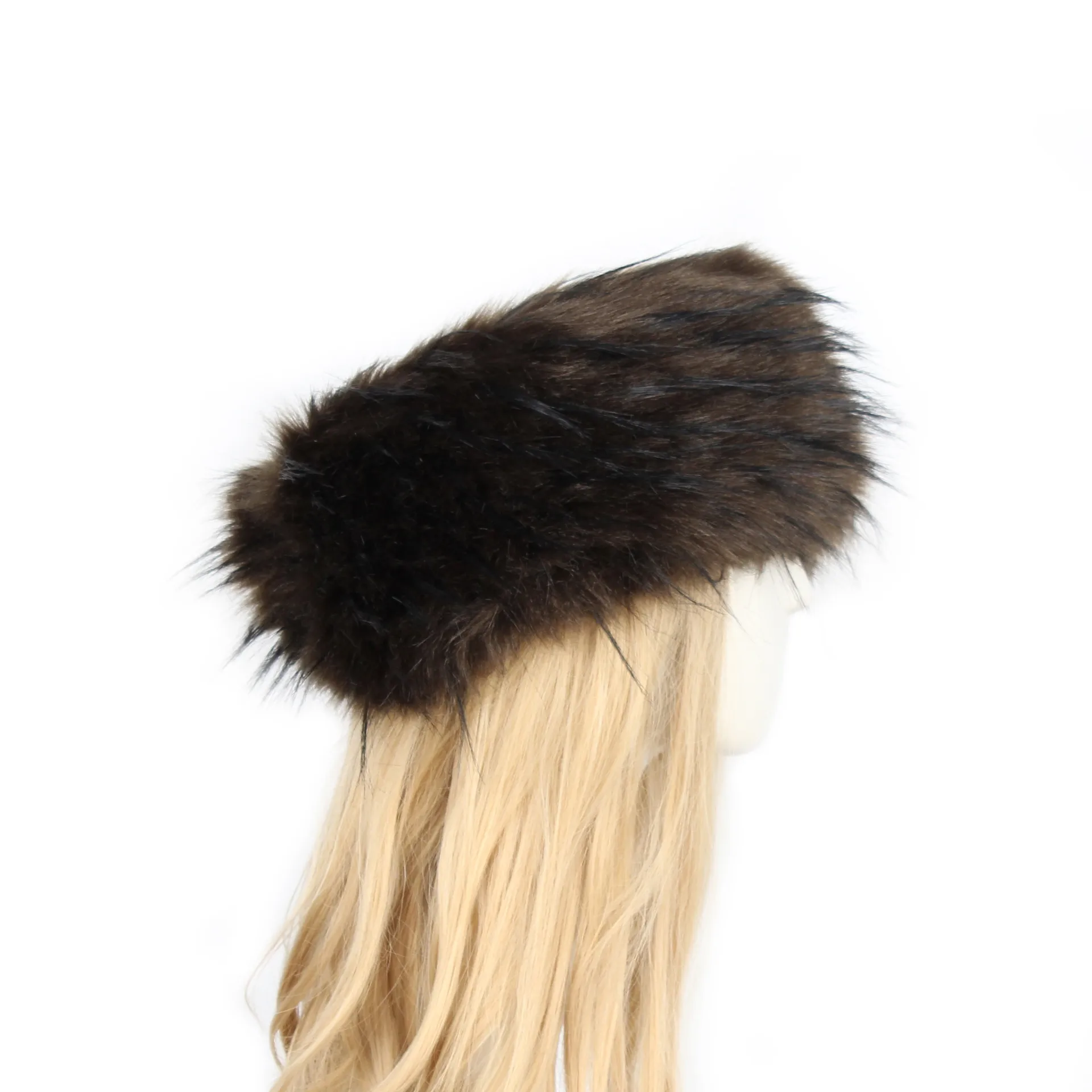 P0202 Fashion Color Mao Mao Head Ring Head Ring Imitation Fur Warm Headgear Cap Children Europe And The United States New display picture 35