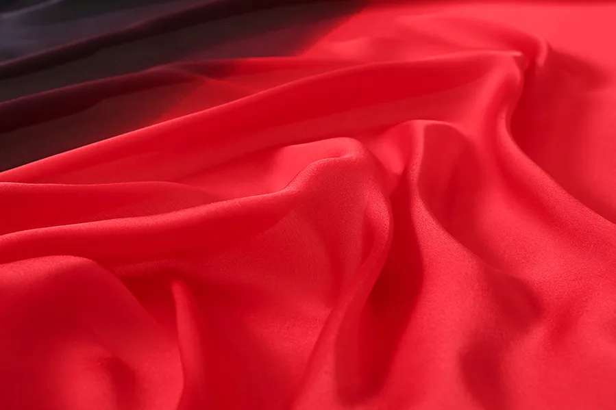 23 New Gradient Color Scarf Transitional Color New Silk Satin Scarf Scarf Elegant Long Women's Shawl Solid Color display picture 4