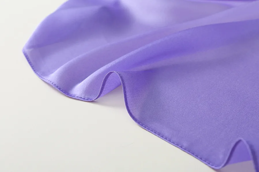 23 New Gradient Color Scarf Transitional Color New Silk Satin Scarf Scarf Elegant Long Women's Shawl Solid Color display picture 12