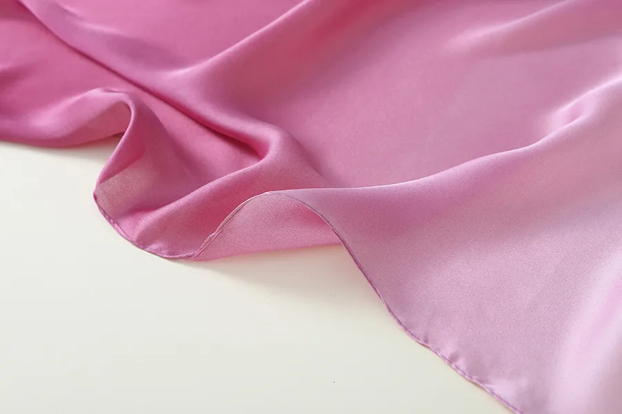 23 New Gradient Color Scarf Transitional Color New Silk Satin Scarf Scarf Elegant Long Women's Shawl Solid Color display picture 40