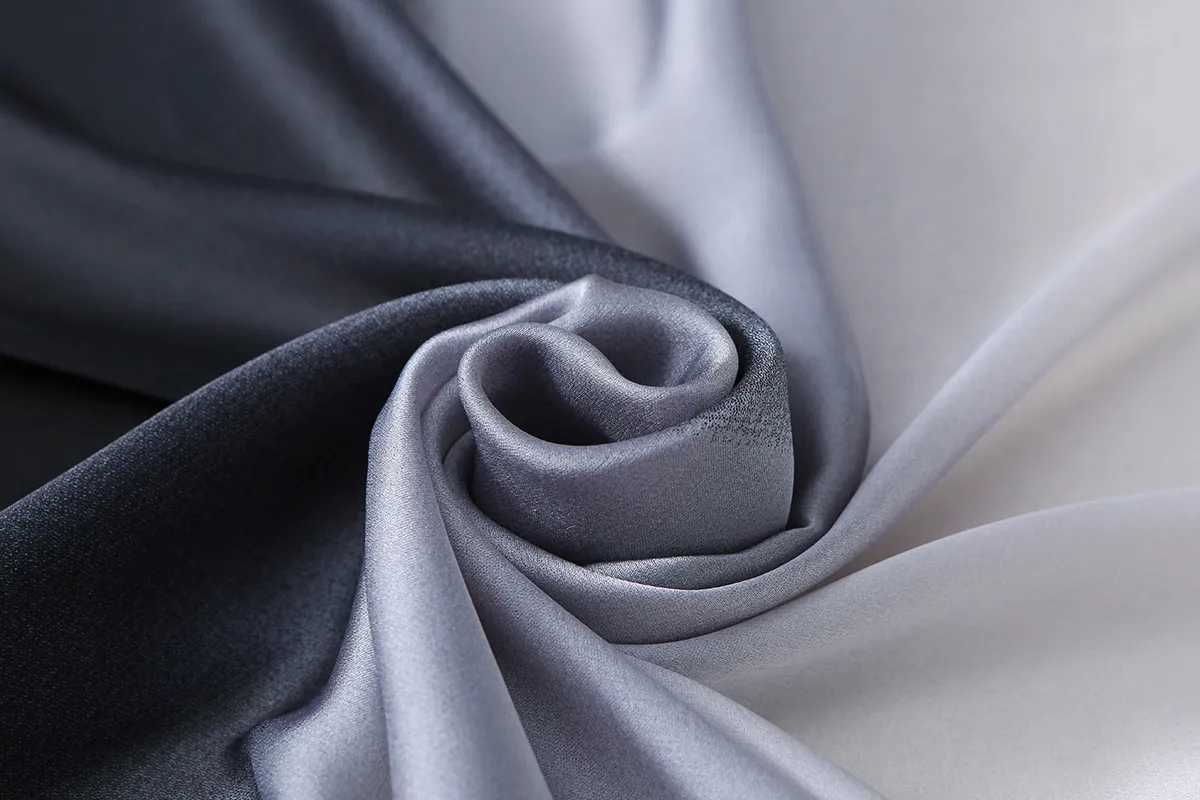 23 New Gradient Color Scarf Transitional Color New Silk Satin Scarf Scarf Elegant Long Women's Shawl Solid Color display picture 72