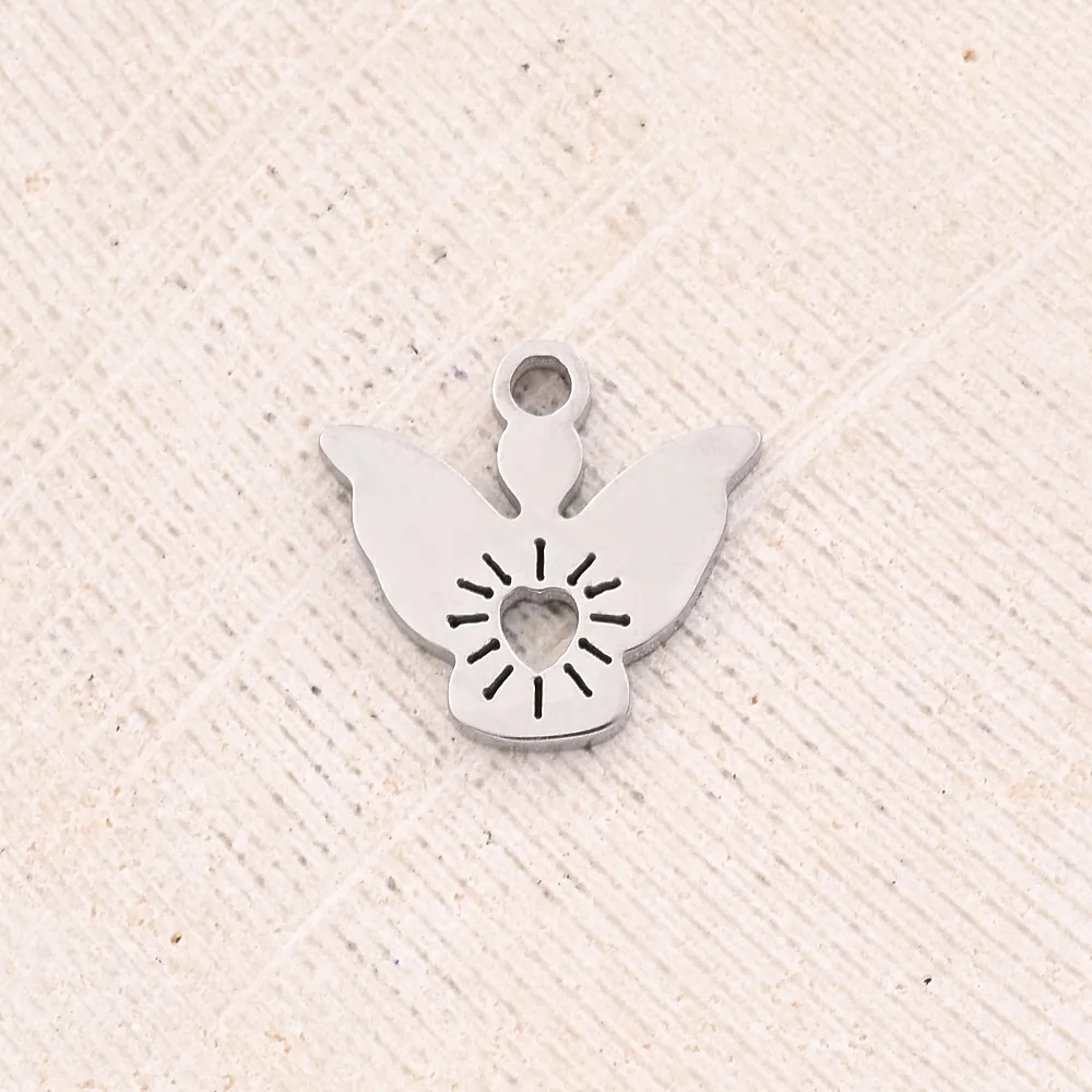 Best Seller In Europe And America DIY Ornament Accessories Furnace Vacuum Plating Hollow Love Angel Butterfly Snowflake Pendant display picture 2