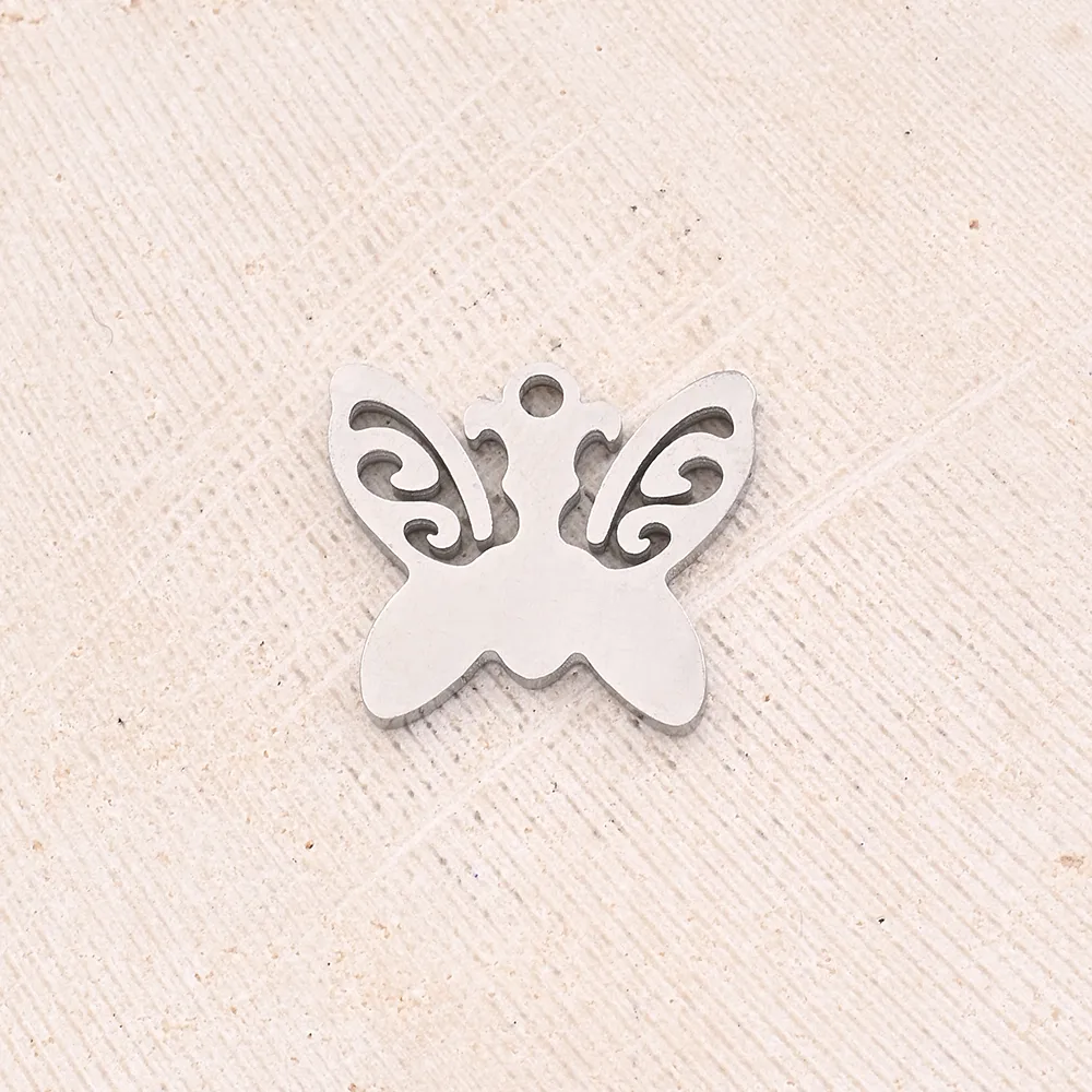 Best Seller In Europe And America DIY Ornament Accessories Furnace Vacuum Plating Hollow Love Angel Butterfly Snowflake Pendant display picture 4