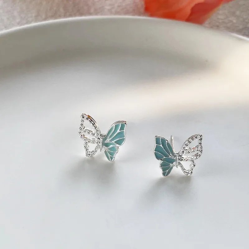 1 Pair Elegant Sweet Butterfly Alloy Ear Studs display picture 5