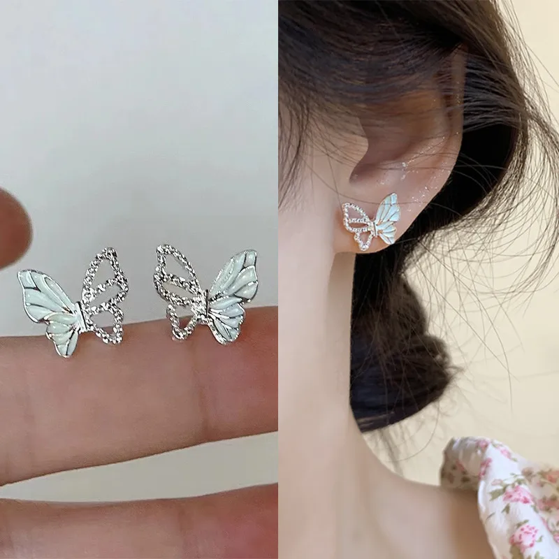 1 Pair Elegant Sweet Butterfly Alloy Ear Studs display picture 2