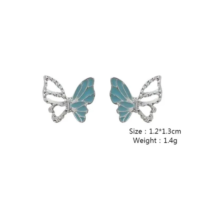 1 Pair Elegant Sweet Butterfly Alloy Ear Studs display picture 1