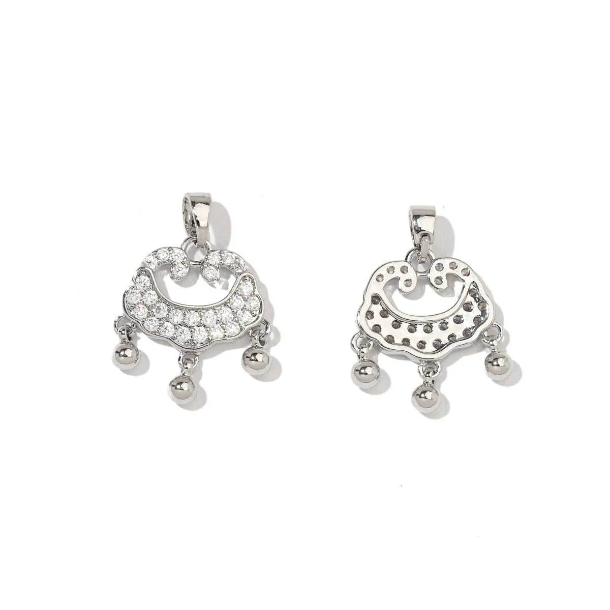 5 PCS/Package 13 * 14mm 13*25mm 19 * 8mm Copper Zircon Animal Pendant display picture 15
