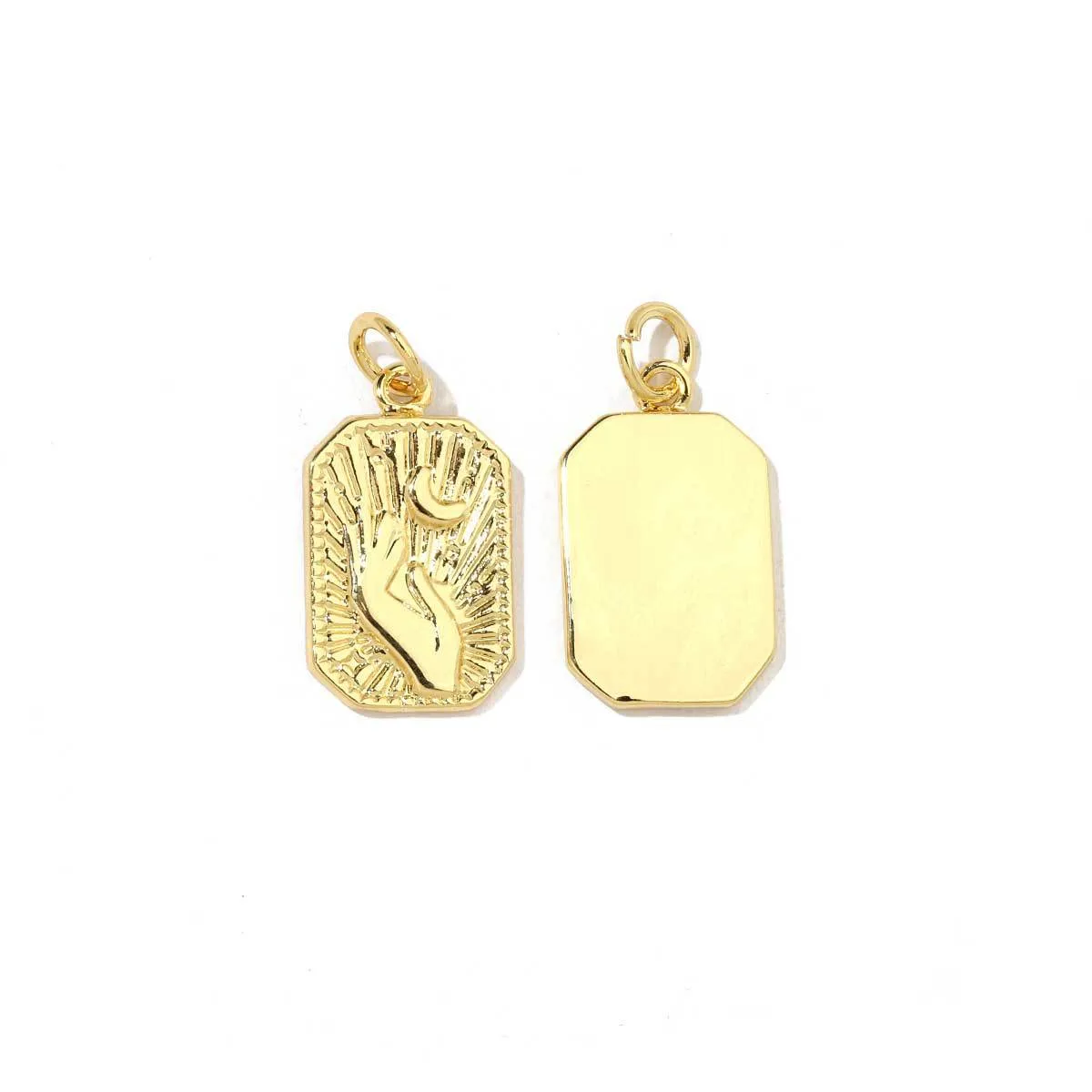 5 PCS/Package 13 * 14mm 13*25mm 19 * 8mm Copper Zircon Animal Pendant display picture 31
