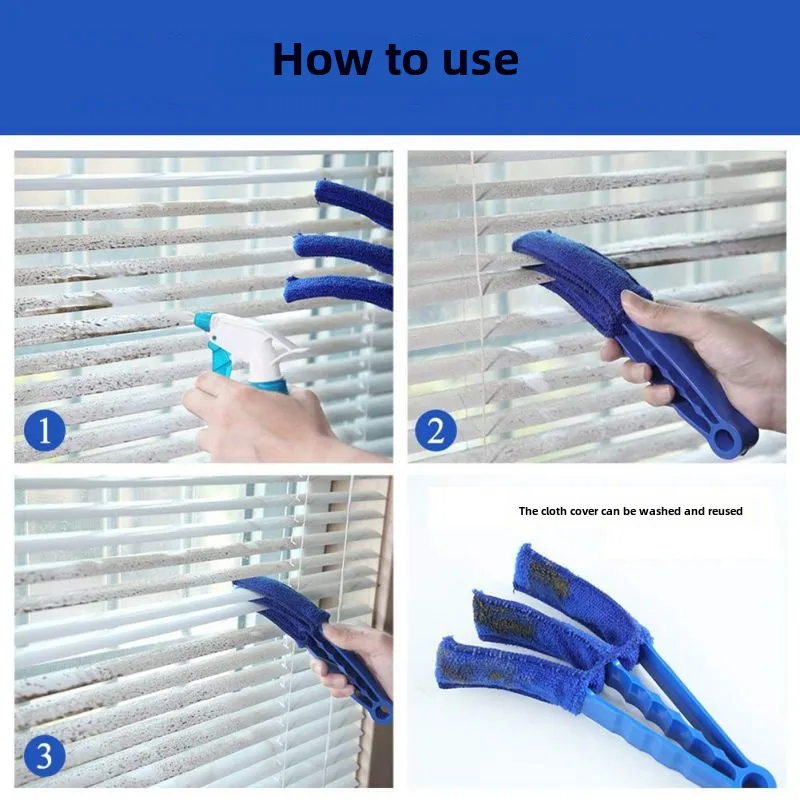 Air Conditioning Air Outlet Cleaning Brush Shutter Cleaning Tool Removable And Washable Dust Removal Brush Household  Artifact display picture 8