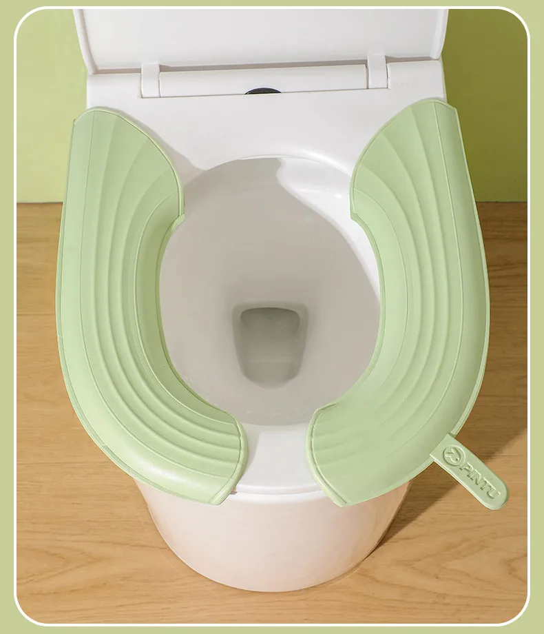 Waterproof Toilet Cushion For Four Seasons Universal Portable Toilet Cushion EVA Thickened Dirty Hand Adhesive Type Toilet Cover display picture 9